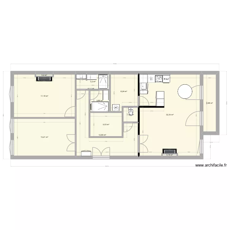 pierre dupr&eacute; r&eacute;nov&eacute; 3. Plan de 12  et 102 m²