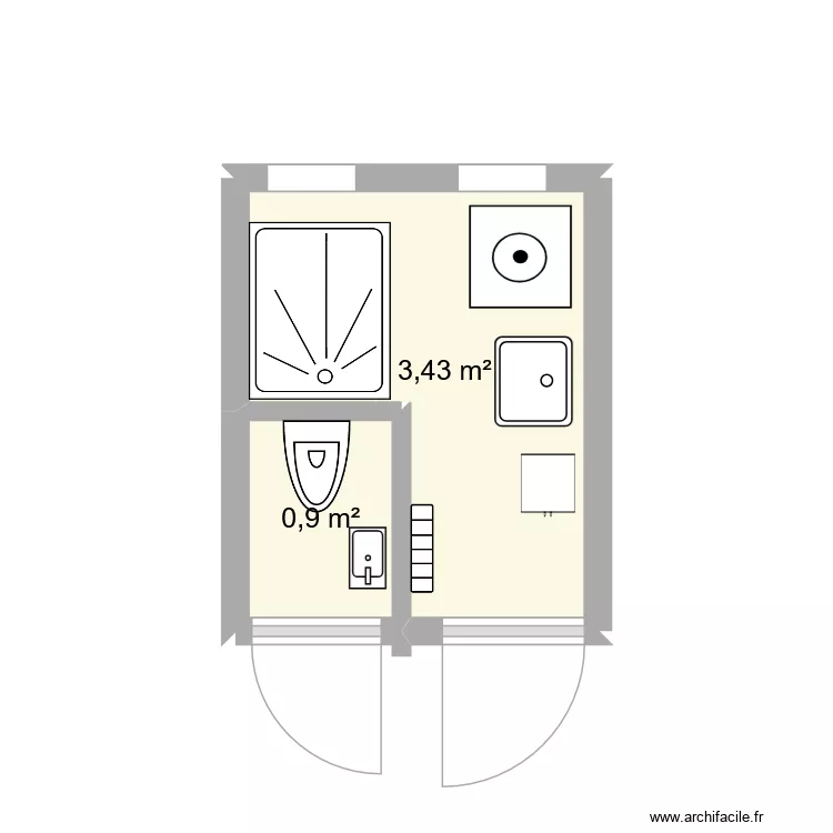 sde. Plan de 2 et 4 m² sde. Plan de 2 et 4 m²