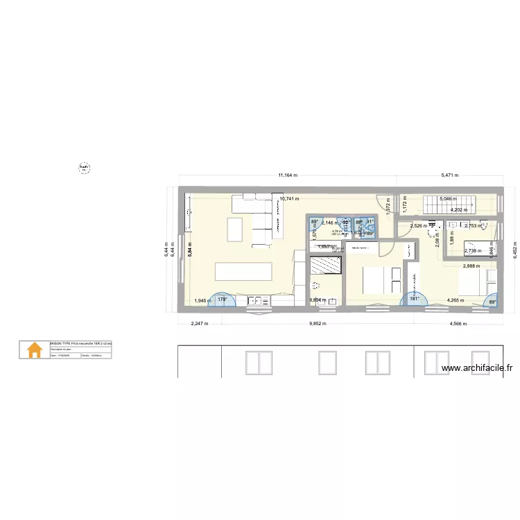 PLAN MAISON TYPE F4 la neuveville 1ER 2 v2 escalier dt. Plan de 