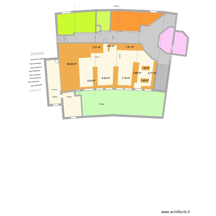 SPORT 2 MEUBLE. Plan de 10 pièces et 498 m2