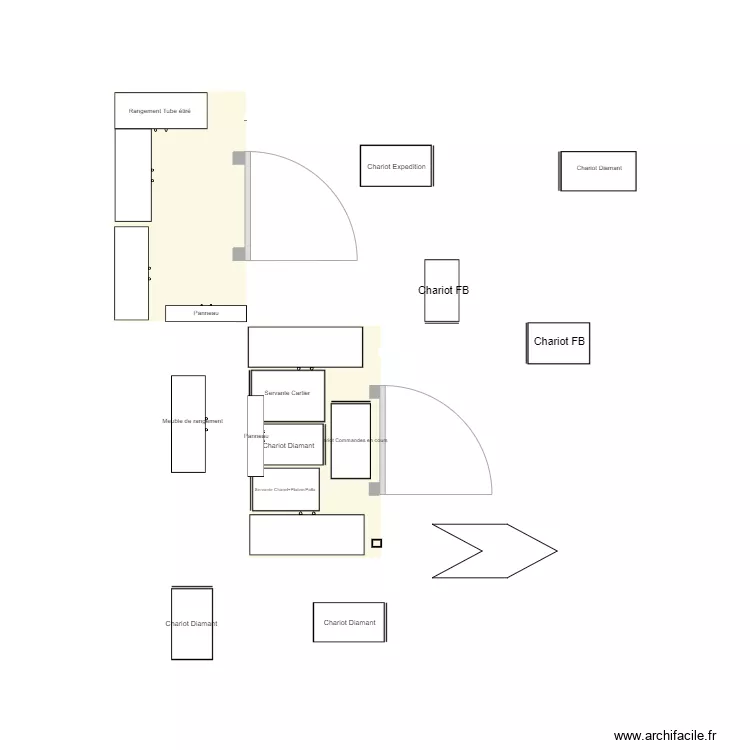 Chambre forte. Plan de Chambre forte. Plan de