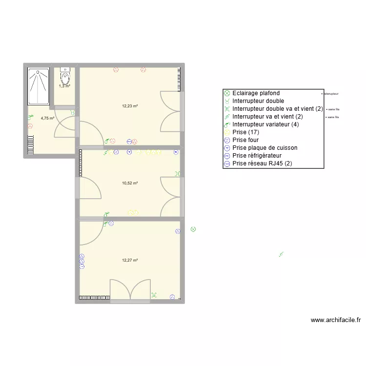 locatif RDC. Plan de 5 et 41 m² locatif RDC. Plan de 5 et 41 m²