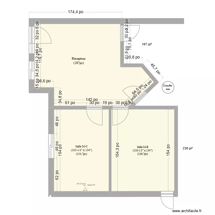 Salon réno-Électricité. Plan de 2 et 39 m² Salon réno-Électricité. Plan de 2 et 39 m²
