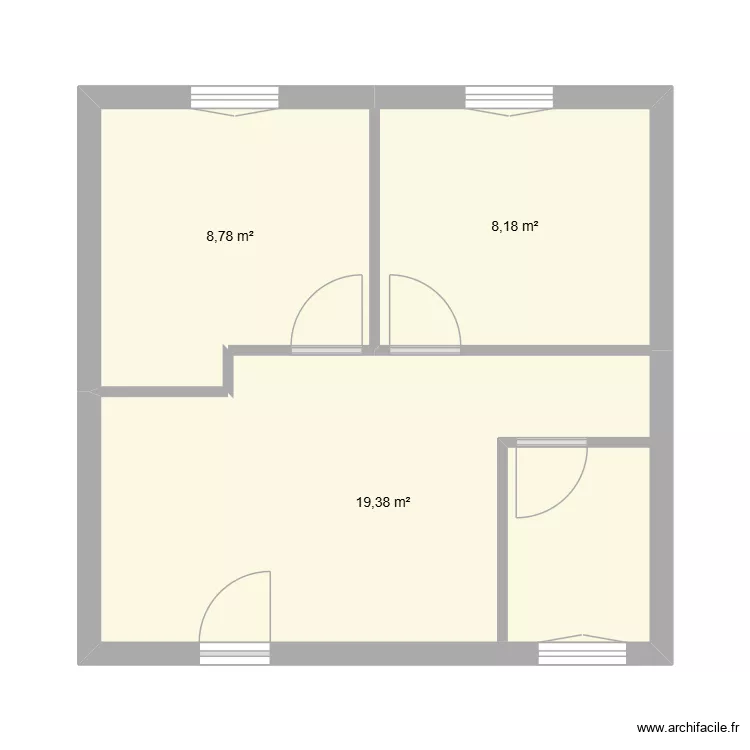 1er Etage PROJET DRAVEIL. Plan de 3 Pièces et 36 m² 1er Etage PROJET DRAVEIL. Plan de 3 Pièces et 36 m²