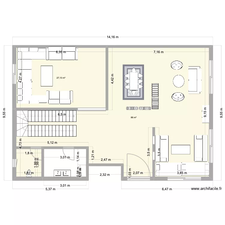 VILLA ALMAZ. Plan de 