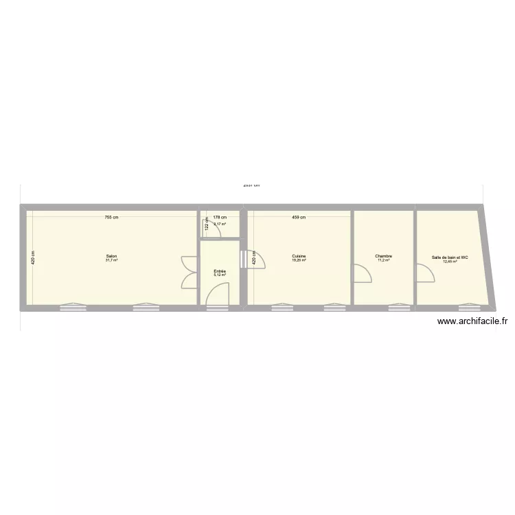 Ref Garnier - Blois. Plan de 6 Pièces et 82 m² Ref Garnier - Blois. Plan de 6 Pièces et 82 m²