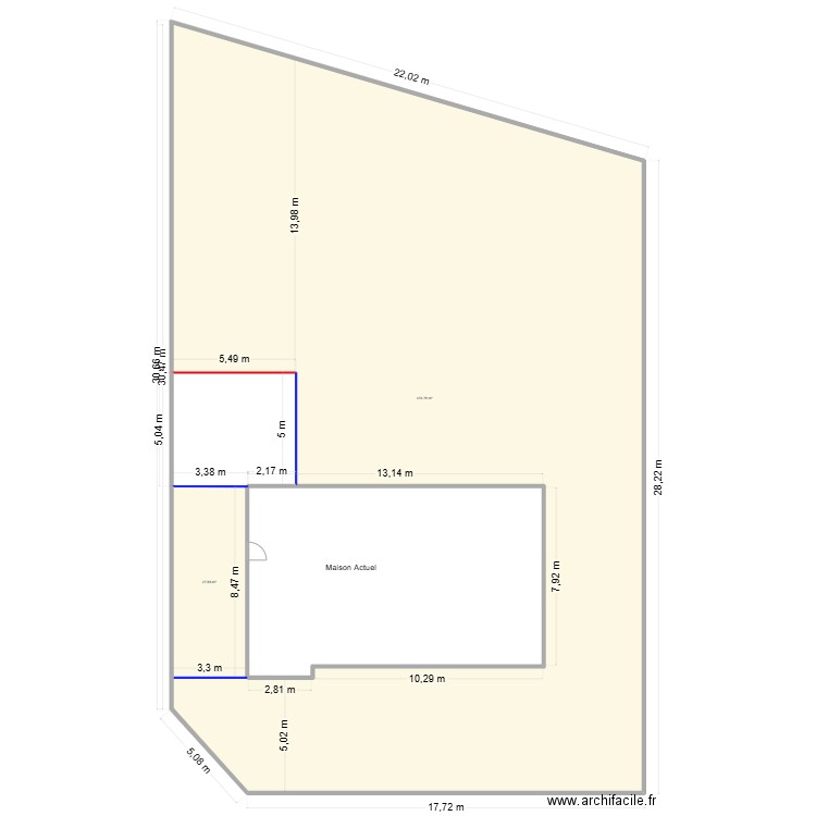 maison. Plan de 2 pièces et 508 m2