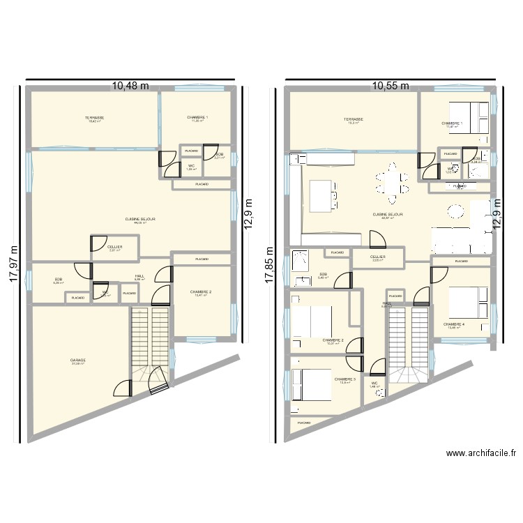 SIDI YOUCHAA KHAD. Plan de 36 pièces et 286 m2