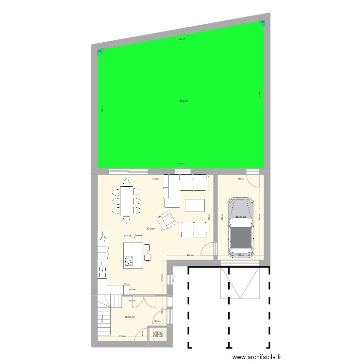 ChaLou_Nomain_v2. Plan de 5 pièces et 160 m2