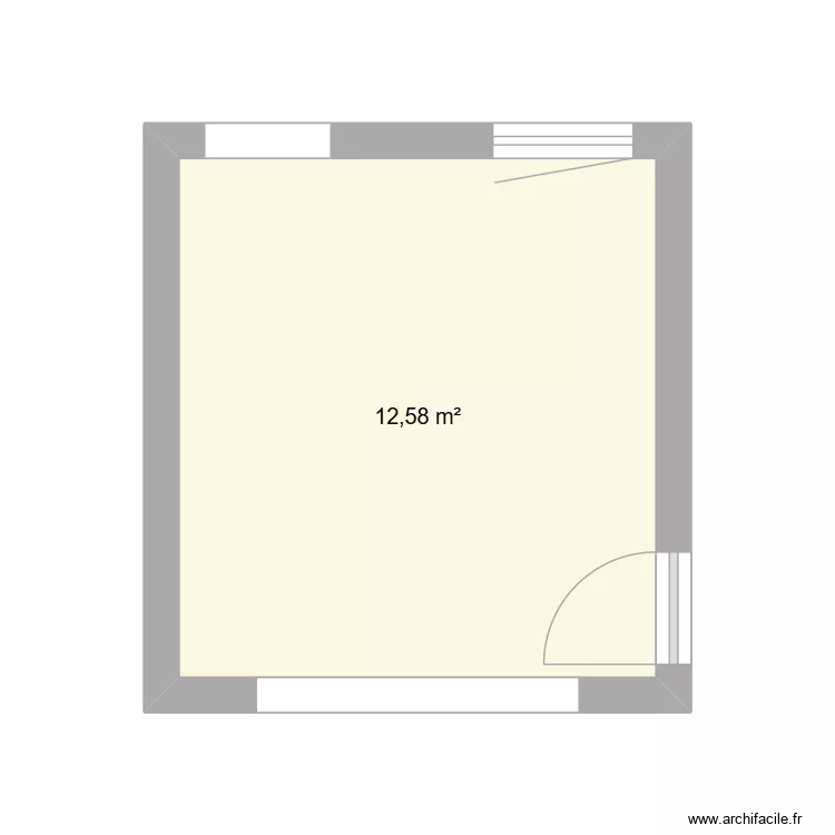 Salle à manger. Plan de 1 et 13 m² Salle à manger. Plan de 1 et 13 m²