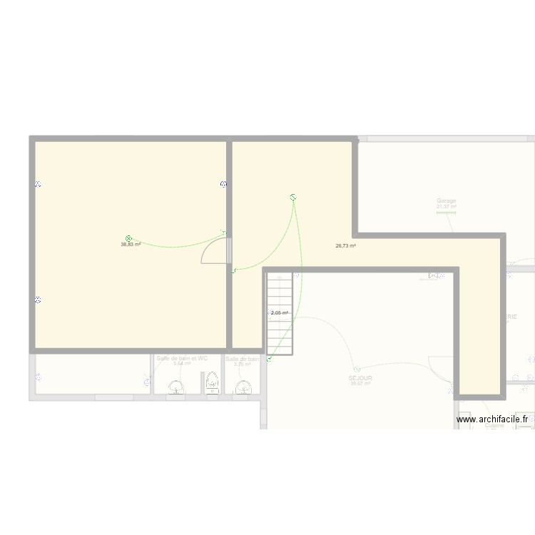 RENOVATION BENEZET. Plan de 16 pièces et 232 m2