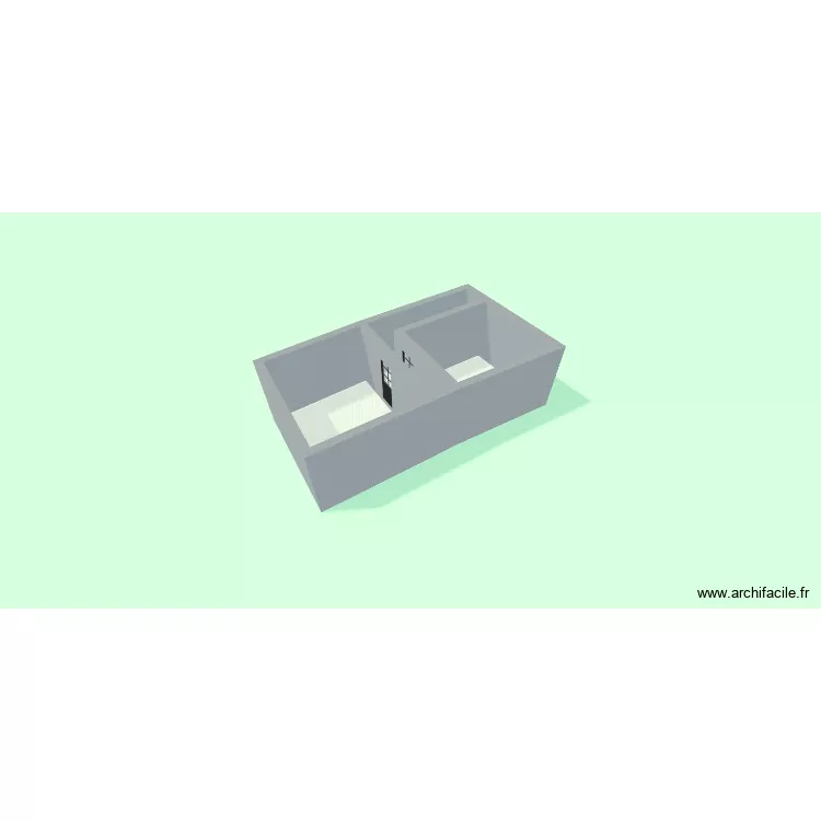 1er &eacute;tage. Plan de 2  et 28 m²