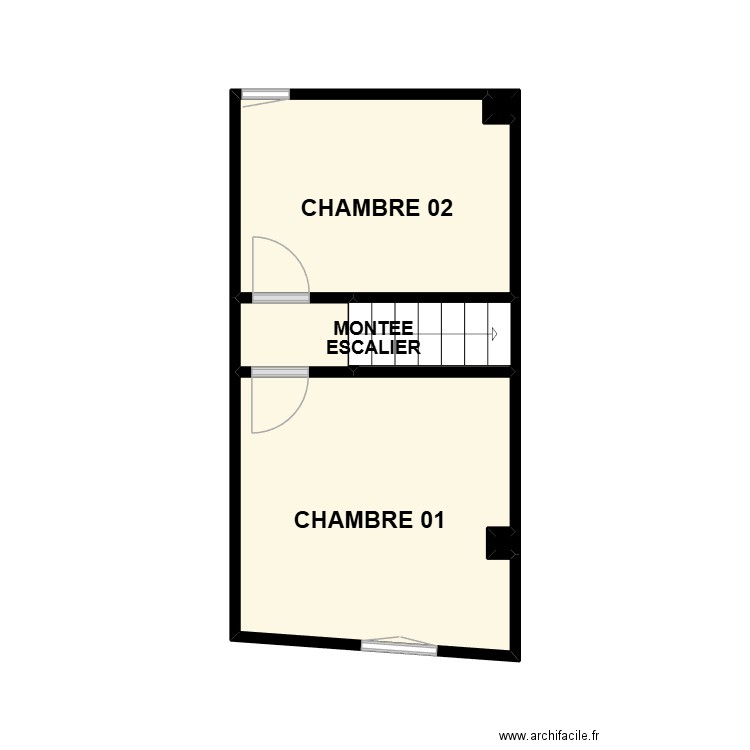 PLAN AM AIMARGUES ETAGE. Plan de 6 pièces et 16 m2
