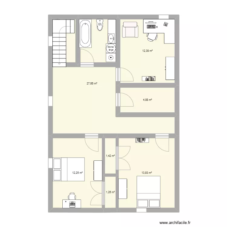 s-sol APRÈES. Plan de s-sol APRÈES. Plan de