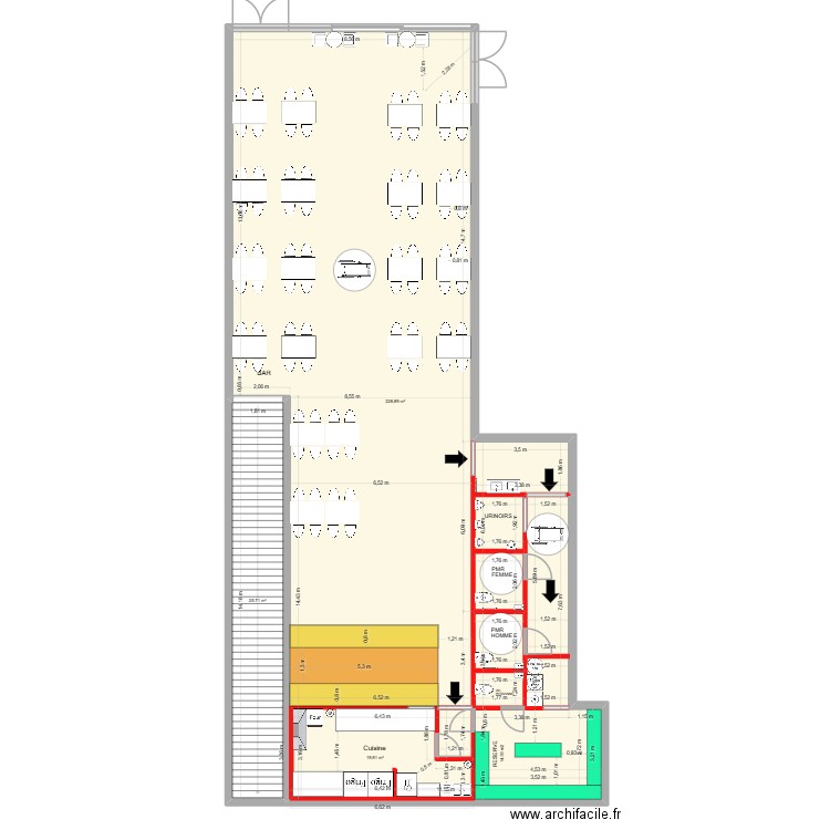 BENETI 3.4. Plan de 3 pièces et 275 m2
