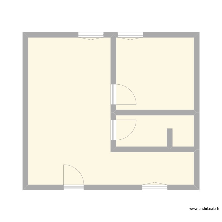BUQUET 2 - ROUEN. Plan de 3 pièces et 36 m2