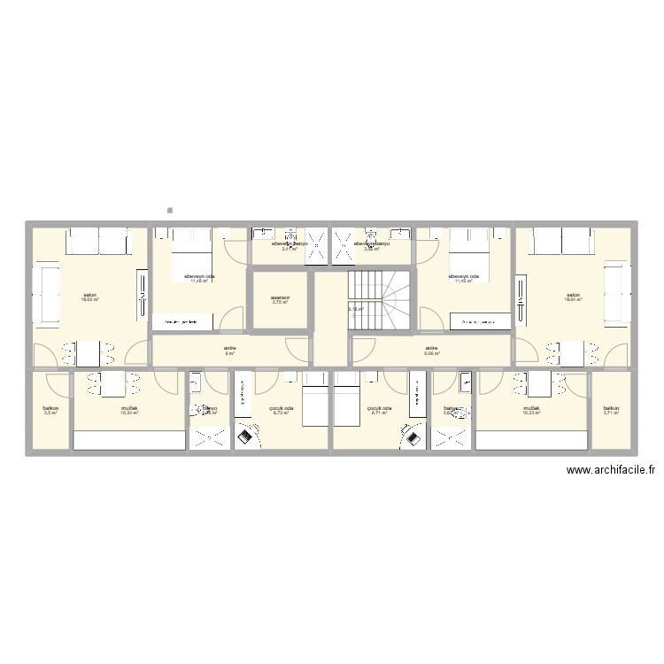 6 daire celaliye arakat son. Plan de 0 pièce et 0 m2