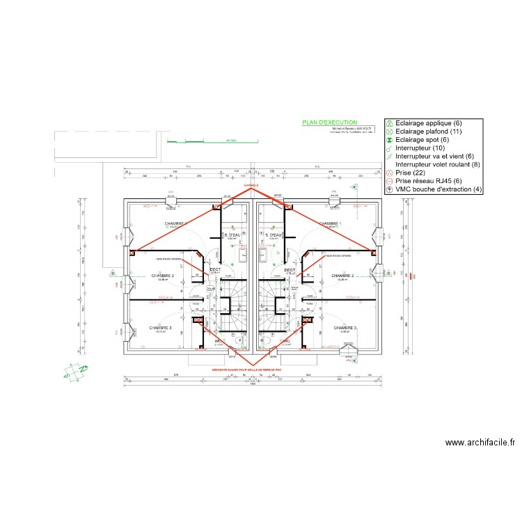 PLAN ELECTRICITE - INDICE A - 29-04-25. Plan de 0 pièce et 0 m2