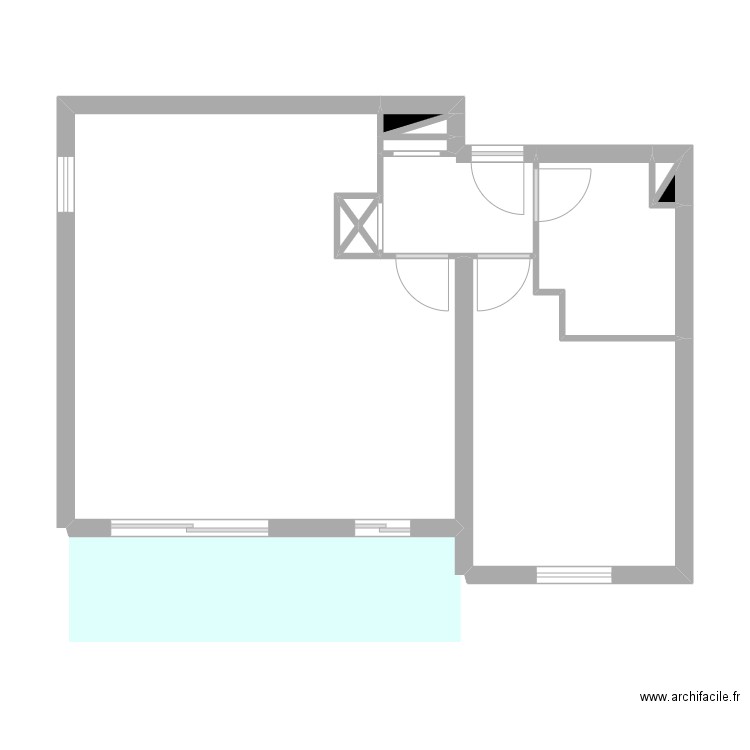 T2 SCHOHN. Plan de 14 pièces et 64 m2