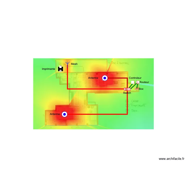 LE PALAIS FRED. Plan de 