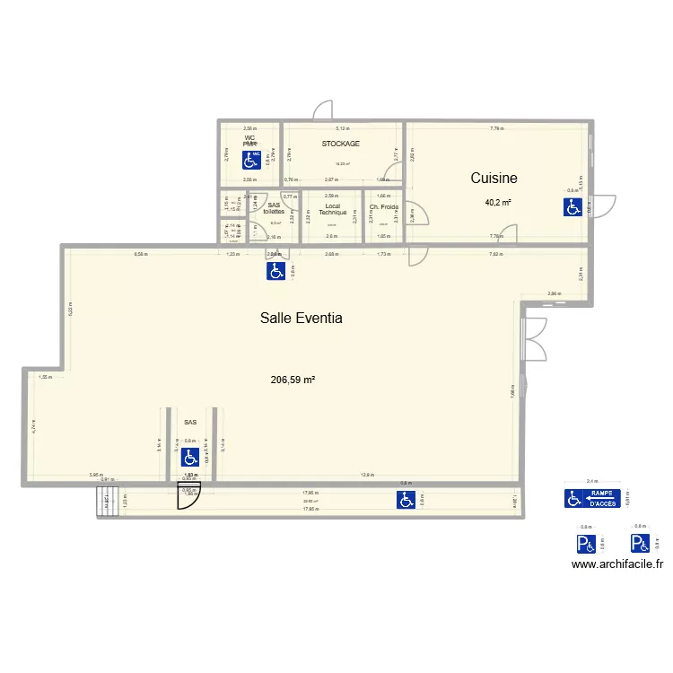 EVENTIA PMR. Plan de 9 pièces et 308 m² EVENTIA PMR. Plan de 9 pièces et 308 m²