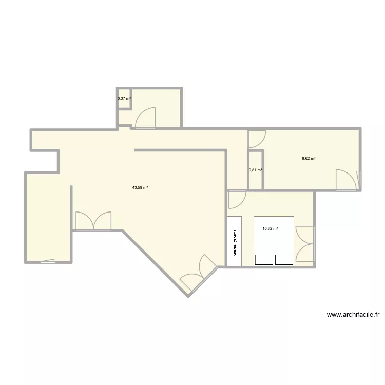 Appartement Andrésy. Plan de 5 et 65 m² Appartement Andrésy. Plan de 5 et 65 m²