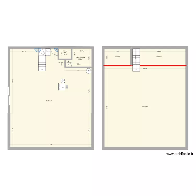 maison. Plan de 6 et 195 m² maison. Plan de 6 et 195 m²