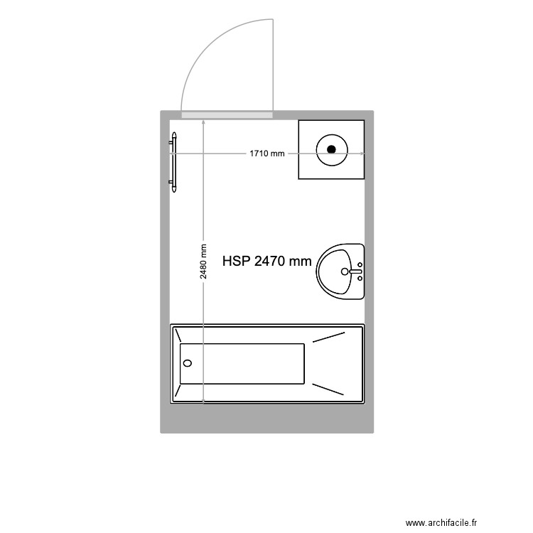 Poignonec_Avant. Plan de 1 pièce et 4 m2