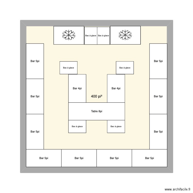 Bar FMG 20x20. Plan de 0 pièce et 0 m2