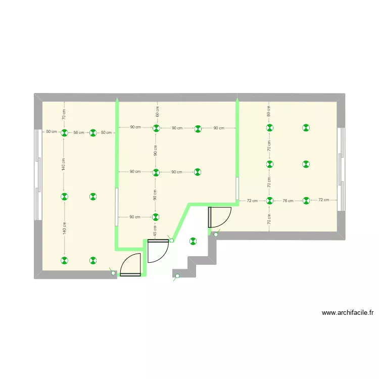 Plan &eacute;clairage. Plan de 