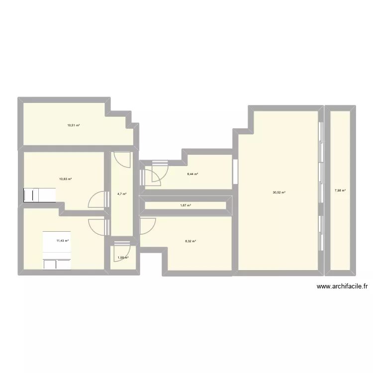 SAE 3.2. Plan de 10  et 96 m²