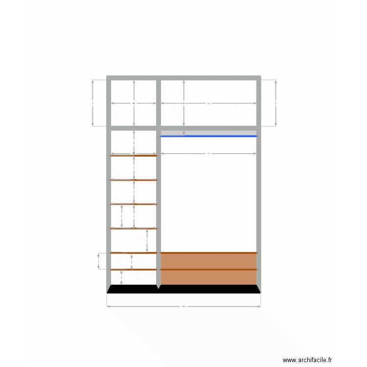 Placard Cite SIR 2. Plan de 13 pièces et 5 m2