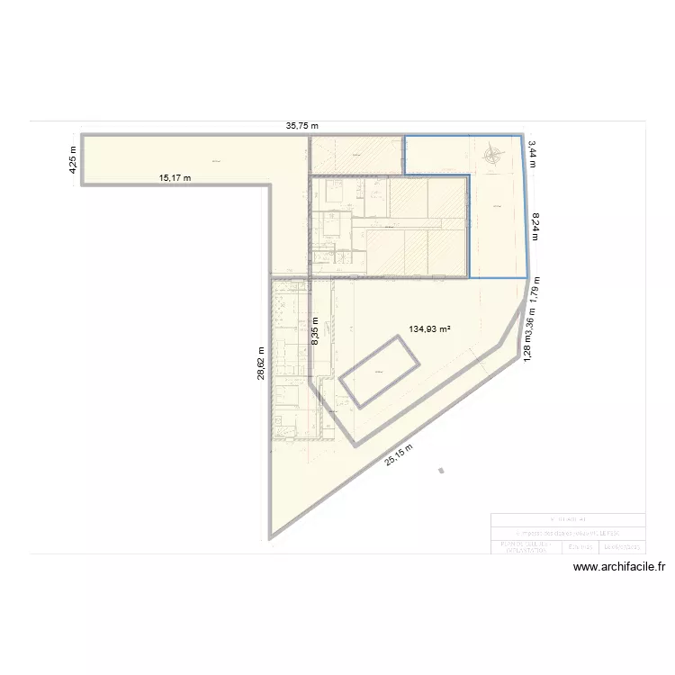 terrain Morval. Plan de 