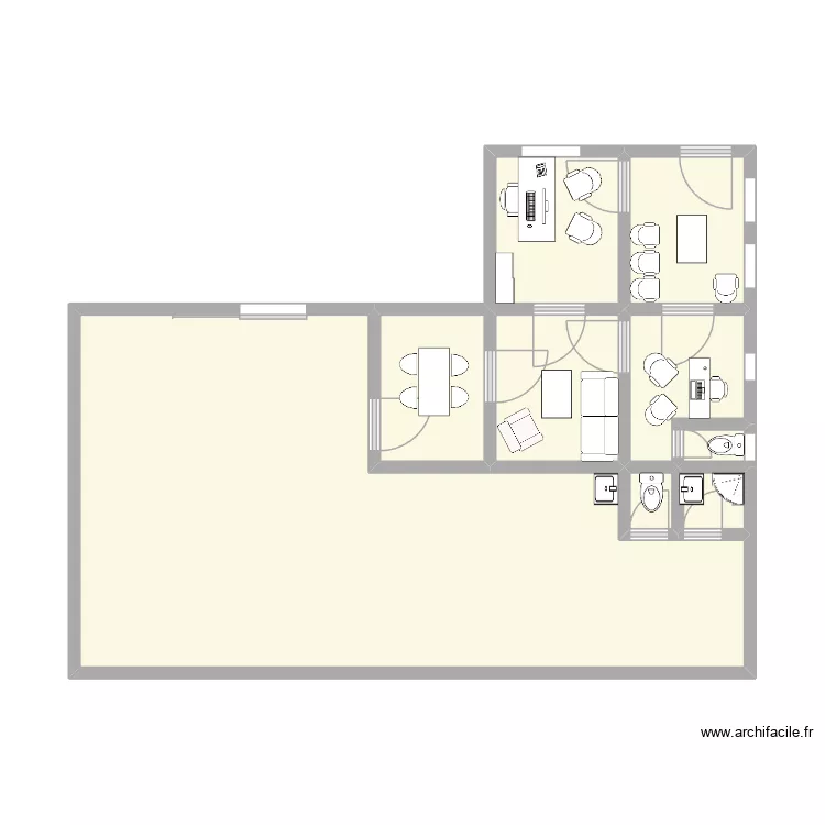 boite david automobile pour le dossier pro. Plan de 9  et 46 m²