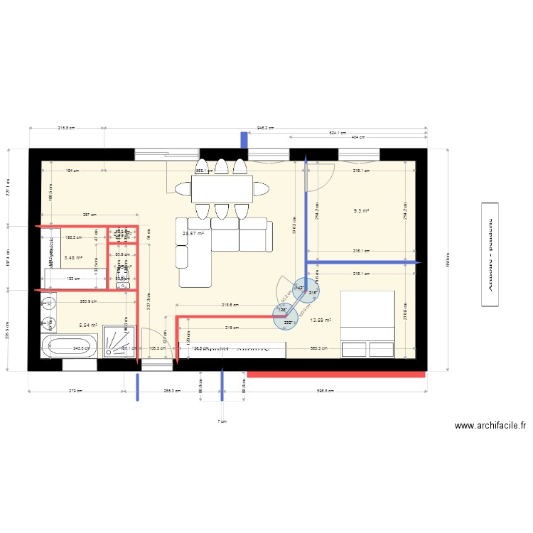 maison garage17. Plan de 7 pièces et 62 m2