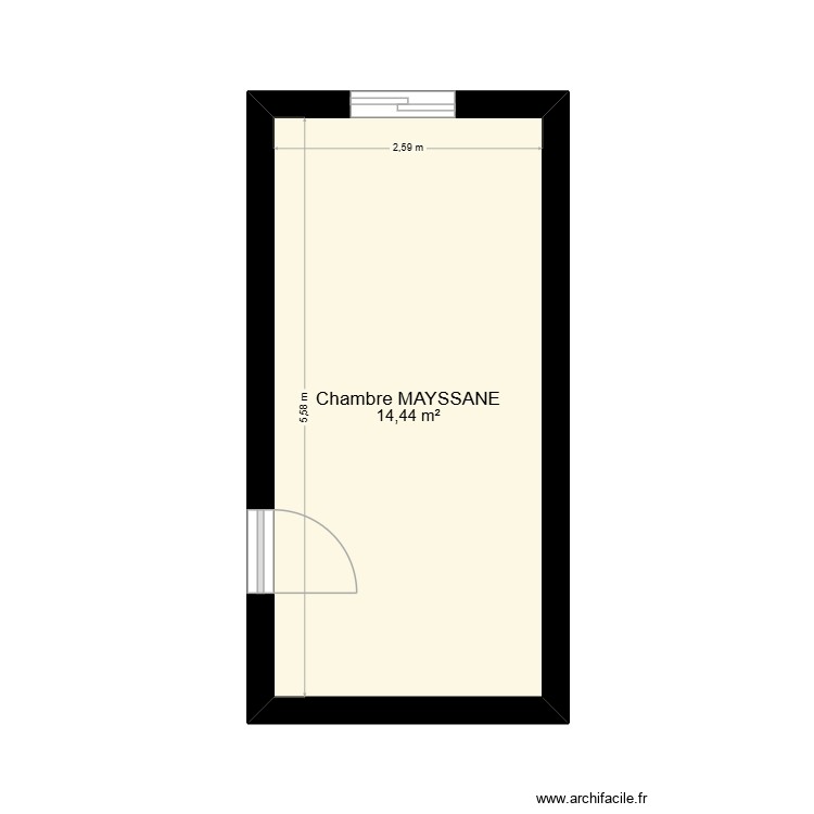 chambre MAYSSANE. Plan de 0 pièce et 0 m2