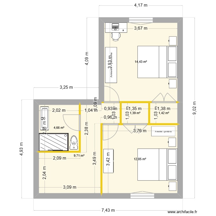 Etage  saint Martin de crau. Plan de 0 pièce et 0 m2