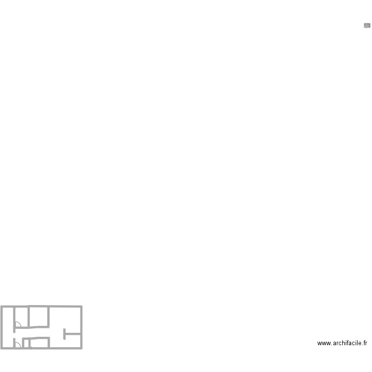 FFF. Plan de 4 pièces et 2 m2