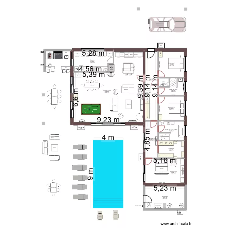 Coupiac moyenne. Plan de 