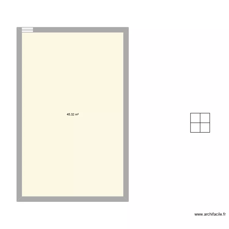 VAE MHR3. Plan de 1 Pièce et 45 m² VAE MHR3. Plan de 1 Pièce et 45 m²