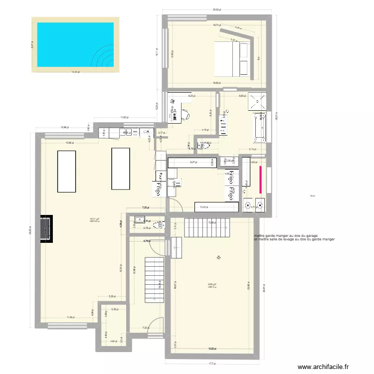 nouveau-0. Plan de 2  et 178 m²