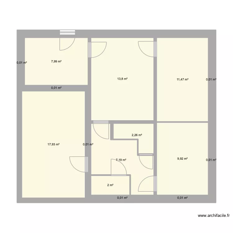 RDC Maison. Plan de 15 et 73 m² RDC Maison. Plan de 15 et 73 m²