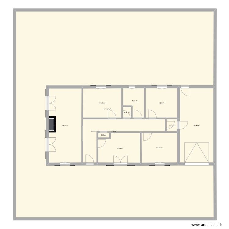 Maison. Plan de 12 pièces et 387 m2