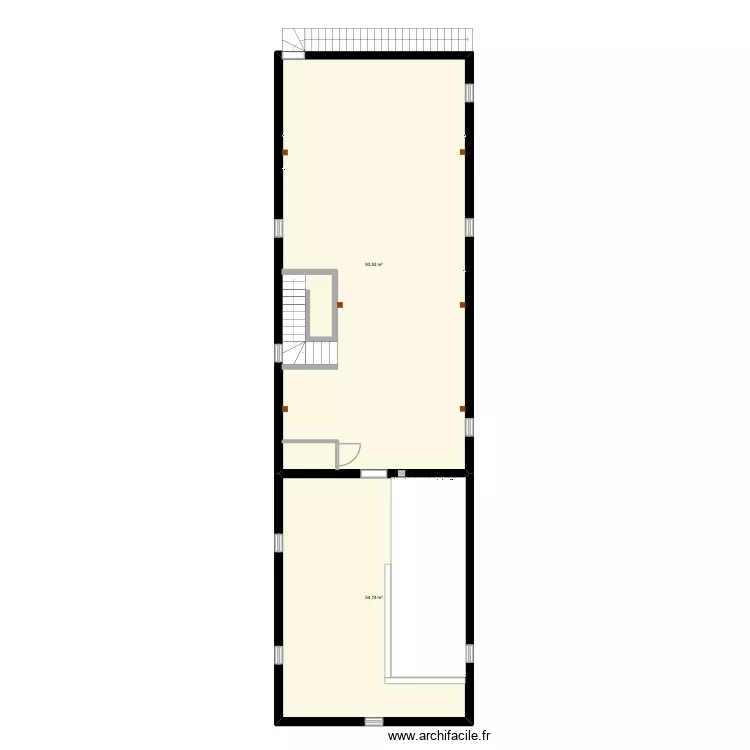 Mas de Ponge - Salle Int.. Plan de 2  et 148 m²