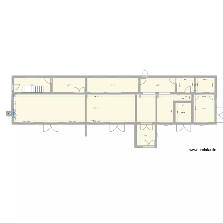 Creche état projeté2. Plan de 10 Pièces et 165 m² Creche état projeté2. Plan de 10 Pièces et 165 m²