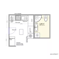 Cuisine.  Salle de bain