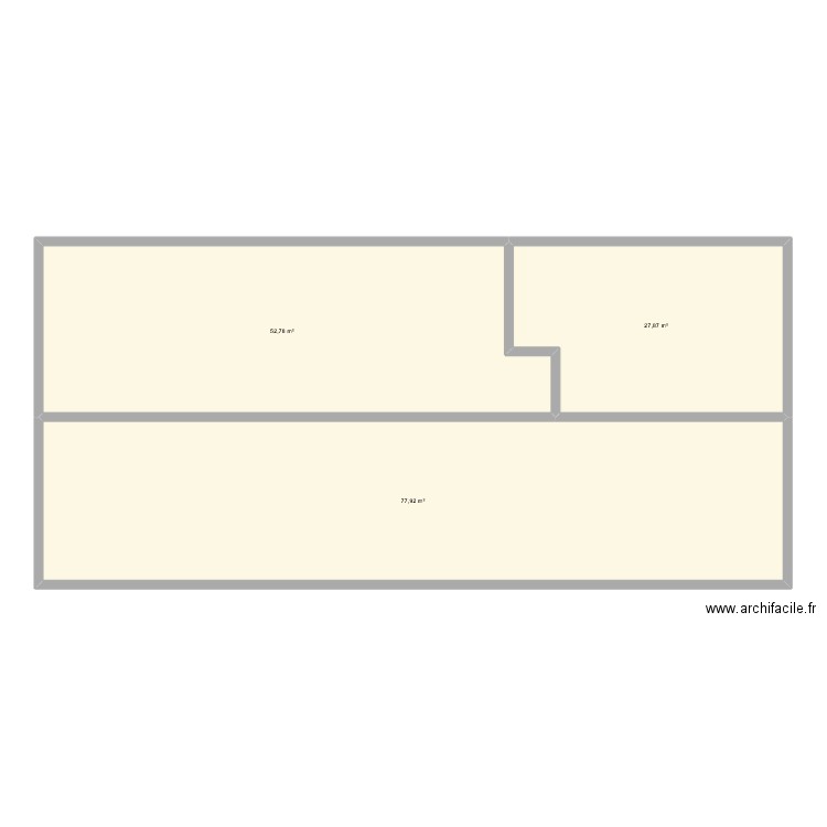 gachet 2. Plan de 3 pièces et 159 m2