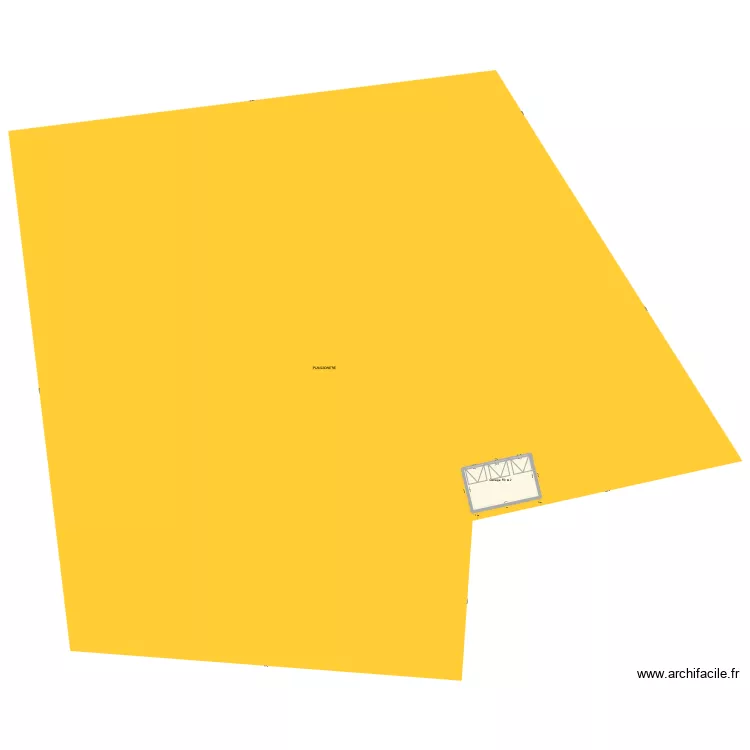 GARAGE 50 M2. Plan de 