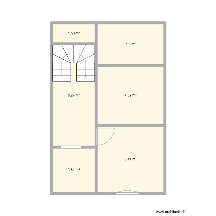 sahra2. Plan de 6 pièces et 34 m2