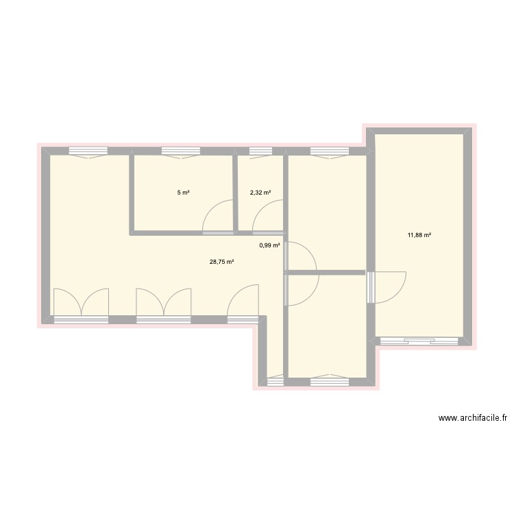 CAS 2. Plan de 0 pièce et 0 m2